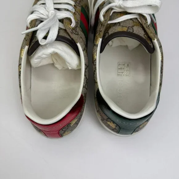 Mens Gucci Ace GG Supreme "Bees' Sneakers U.S. Size 8.5 - Picture 6 of 12